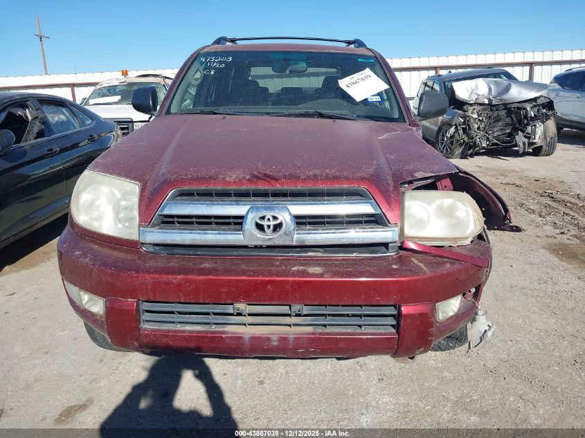 2005 Toyota 4Runner Sr5 V6 VIN: JTEZU14R158035466 Lot: 43867039