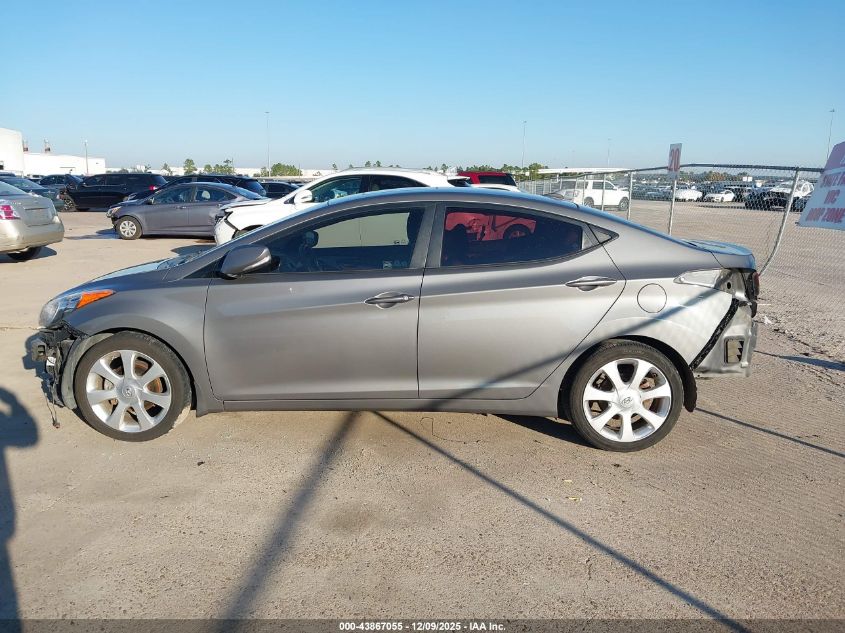 2013 Hyundai Elantra Limited VIN: 5NPDH4AE2DH176651 Lot: 43867055