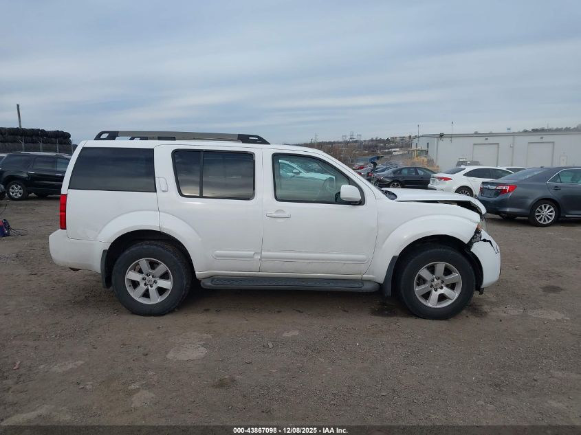 2012 Nissan Pathfinder Sv VIN: 5N1AR1NBXCC628916 Lot: 43867098