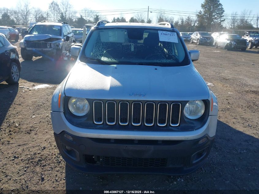 2017 Jeep Renegade Latitude 4X4 VIN: ZACCJBBB3HPE64331 Lot: 43867127