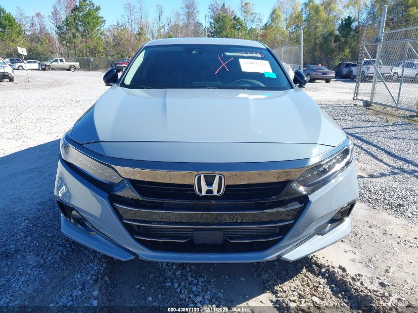 2022 Honda Accord Sport Se VIN: 1HGCV1F45NA052810 Lot: 43867133