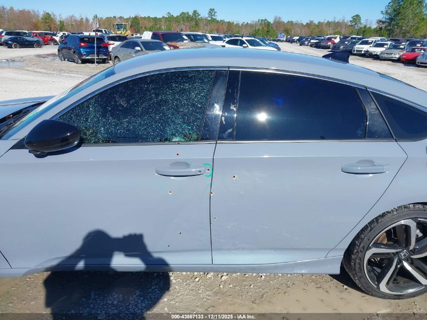 2022 Honda Accord Sport Se VIN: 1HGCV1F45NA052810 Lot: 43867133