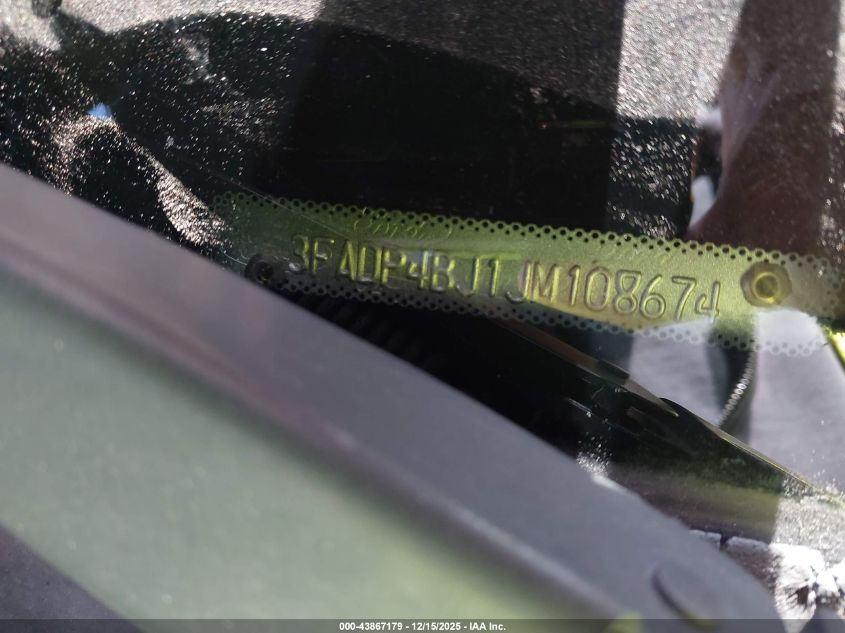 2018 Ford Fiesta Se VIN: 3FADP4BJ1JM108674 Lot: 43867179