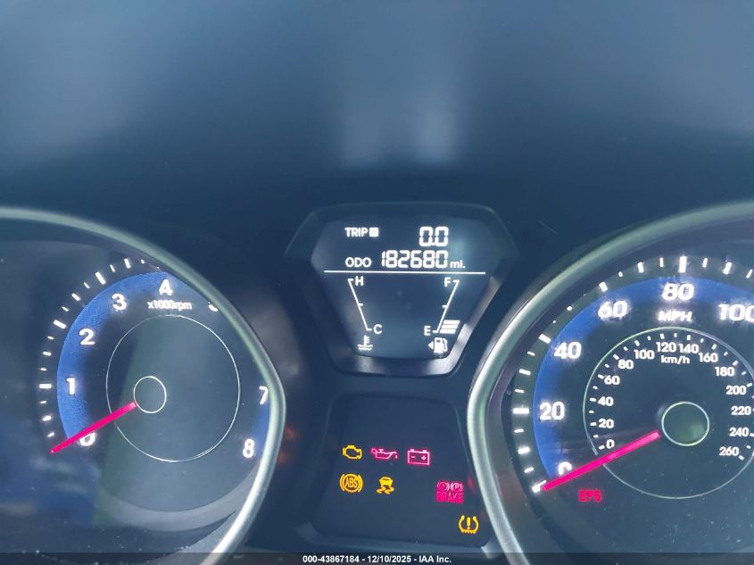 2011 Hyundai Elantra Gls VIN: 5NPDH4AE3BH024519 Lot: 43867184