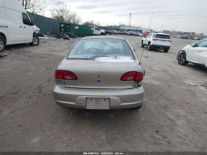 2001 Chevrolet Cavalier VIN: 1G1JC524817102947 Lot: 43867213