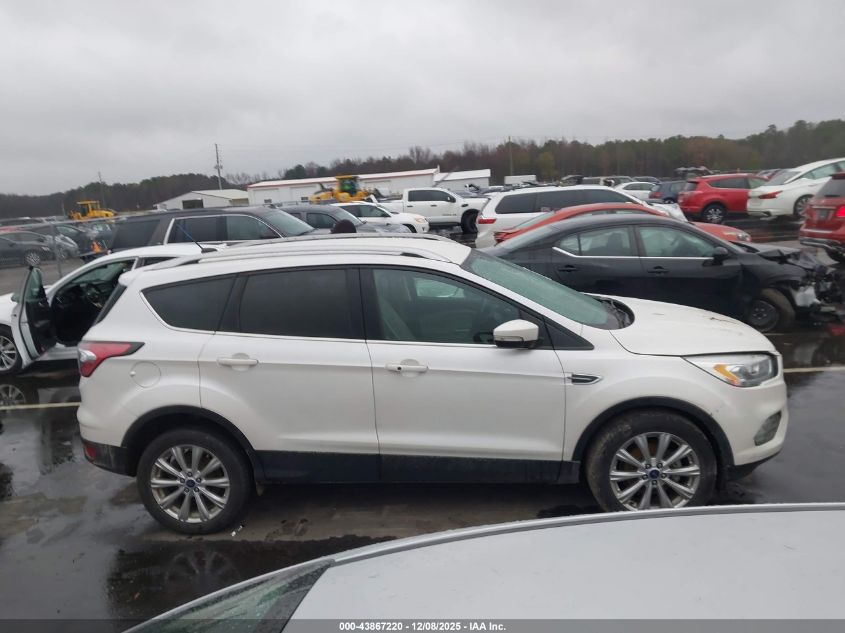 2017 Ford Escape Titanium VIN: 1FMCU0JD7HUB26228 Lot: 43867220