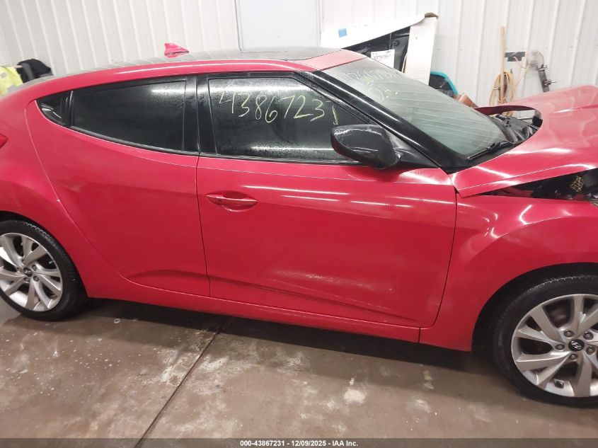 2016 Hyundai Veloster VIN: KMHTC6AD4GU295692 Lot: 43867231