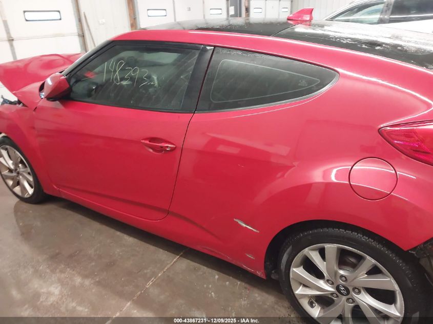 2016 Hyundai Veloster VIN: KMHTC6AD4GU295692 Lot: 43867231