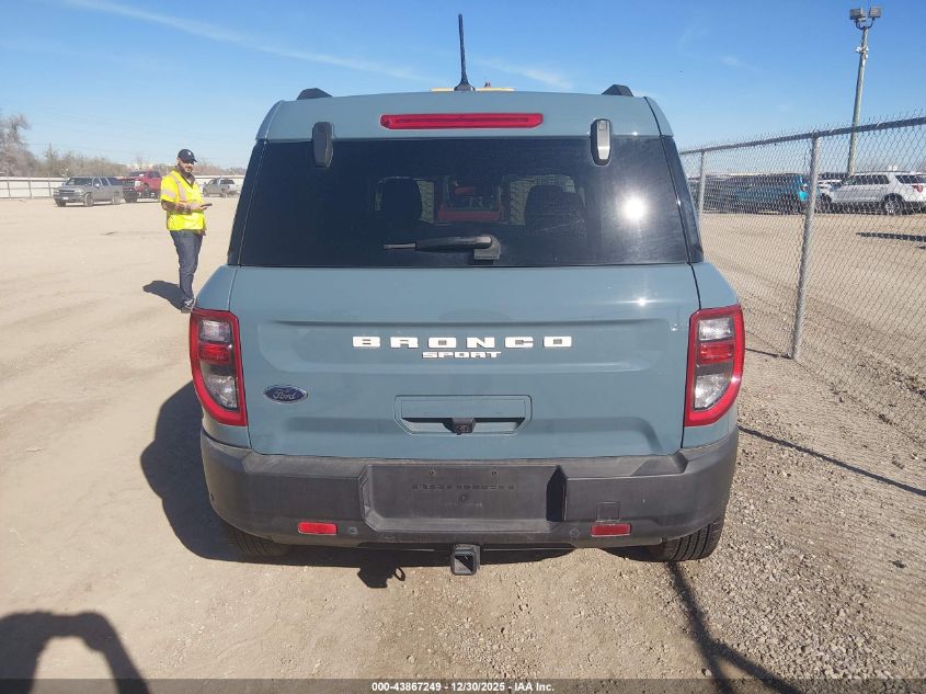 2022 Ford Bronco Sport Big Bend VIN: 3FMCR9B68NRD87988 Lot: 43867249