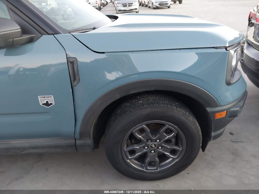 2022 Ford Bronco Sport Big Bend VIN: 3FMCR9B68NRD87988 Lot: 43867249