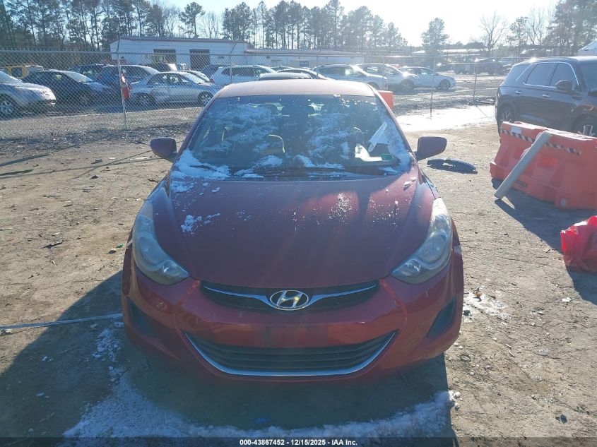 2013 Hyundai Elantra Gls/Limited VIN: 5NPDH4AE5DH185182 Lot: 43867452