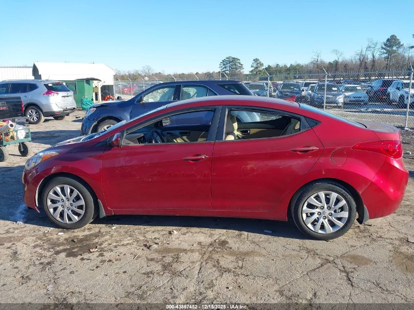 2013 Hyundai Elantra Gls/Limited VIN: 5NPDH4AE5DH185182 Lot: 43867452