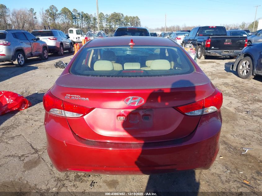2013 Hyundai Elantra Gls/Limited VIN: 5NPDH4AE5DH185182 Lot: 43867452