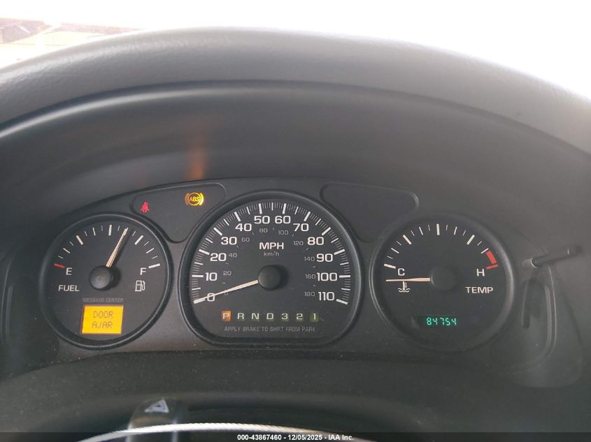 2001 Chevrolet Venture Plus VIN: 1GNDX03E51D271304 Lot: 43867460