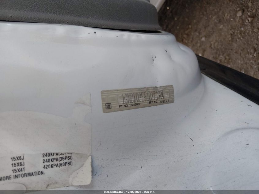 2001 Chevrolet Venture Plus VIN: 1GNDX03E51D271304 Lot: 43867460