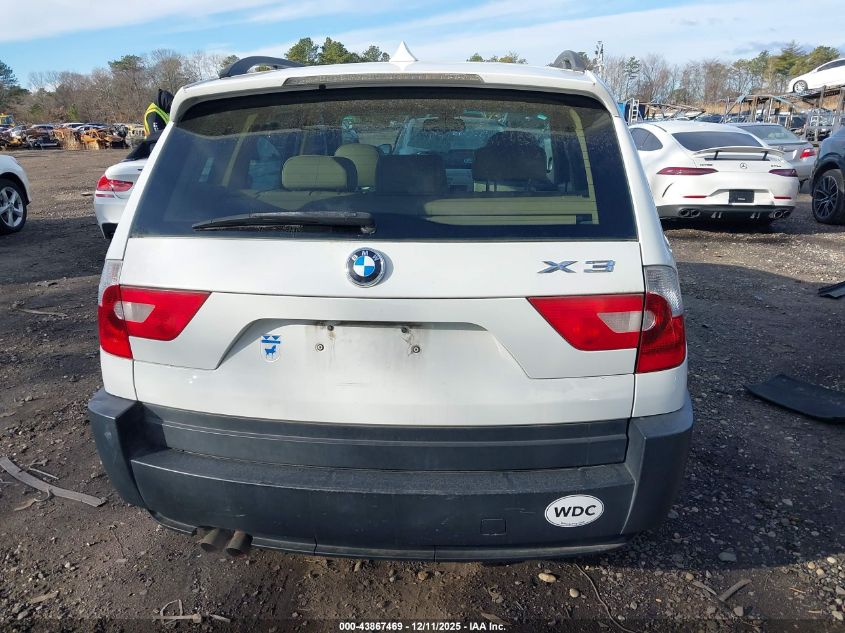 2004 BMW X3 3.0I VIN: WBXPA93424WA30611 Lot: 43867469