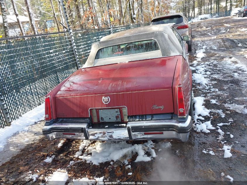 1984 Cadillac Eldorado Biarritz VIN: 1G6AL6789EE650565 Lot: 43867551