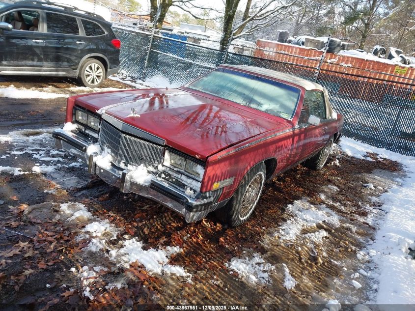 1G6AL6789EE650565 1984 CADILLAC ELDORADO photo no. 2