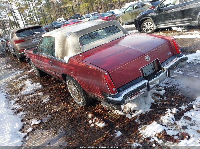 1G6AL6789EE650565 1984 CADILLAC ELDORADO photo no. 3