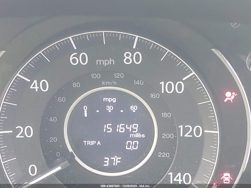 2016 Honda Cr-V Ex-L VIN: 2HKRM3H77GH536486 Lot: 43867555