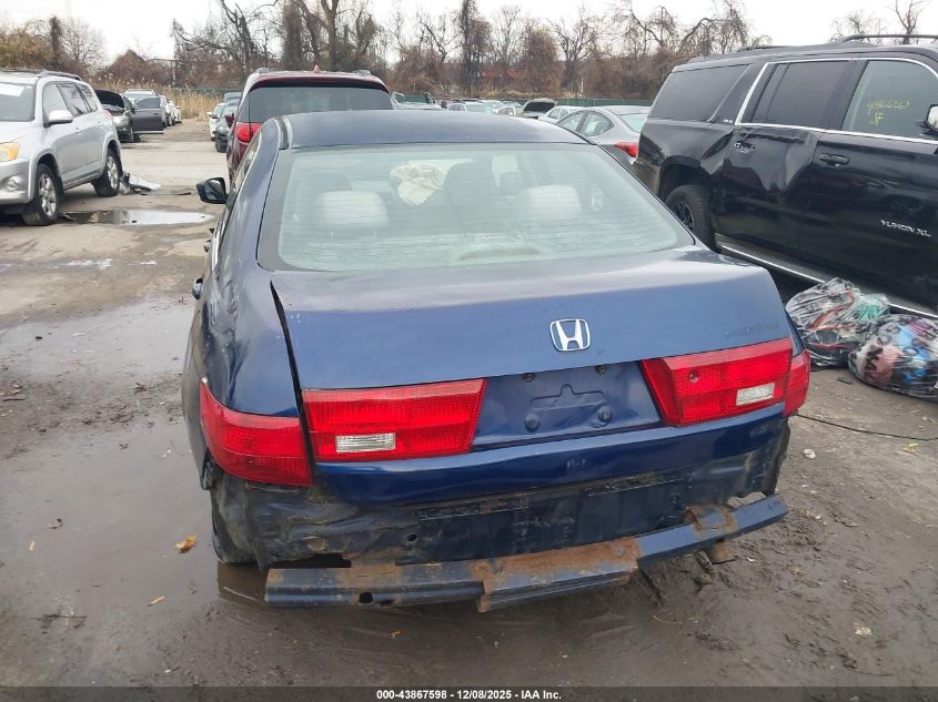 2005 Honda Accord 2.4 Lx VIN: 1HGCM564X5A115412 Lot: 43867598