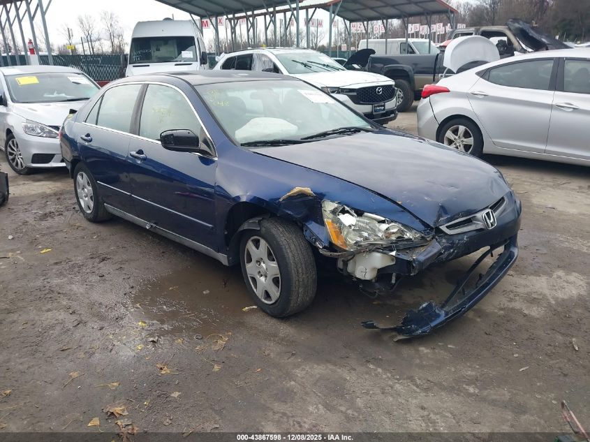 2005 Honda Accord 2.4 Lx VIN: 1HGCM564X5A115412 Lot: 43867598