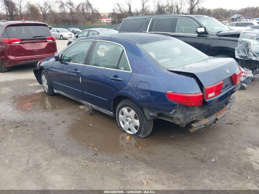 2005 Honda Accord 2.4 Lx VIN: 1HGCM564X5A115412 Lot: 43867598
