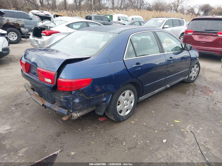 2005 Honda Accord 2.4 Lx VIN: 1HGCM564X5A115412 Lot: 43867598