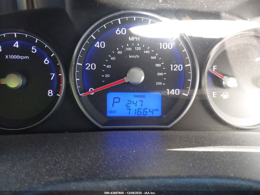 2011 Hyundai Santa Fe Gls V6 VIN: 5XYZG4AG8BG057632 Lot: 43867600