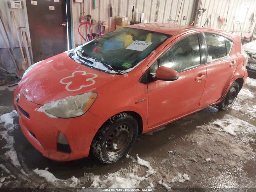 2012 Toyota Prius C One VIN: JTDKDTB35C1012164 Lot: 43867610