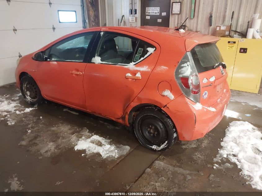 2012 Toyota Prius C One VIN: JTDKDTB35C1012164 Lot: 43867610
