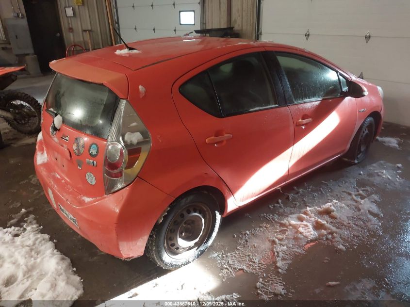 2012 Toyota Prius C One VIN: JTDKDTB35C1012164 Lot: 43867610