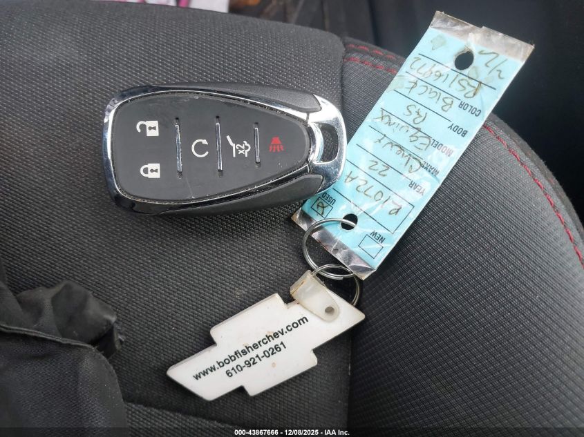 2022 Chevrolet Equinox Awd Rs VIN: 2GNAXWEV5N6121121 Lot: 43867666