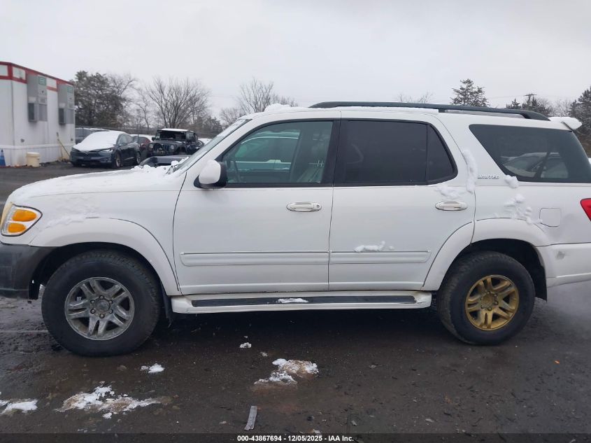 2004 Toyota Sequoia Limited V8 VIN: 5TDBT48A84S216699 Lot: 43867694