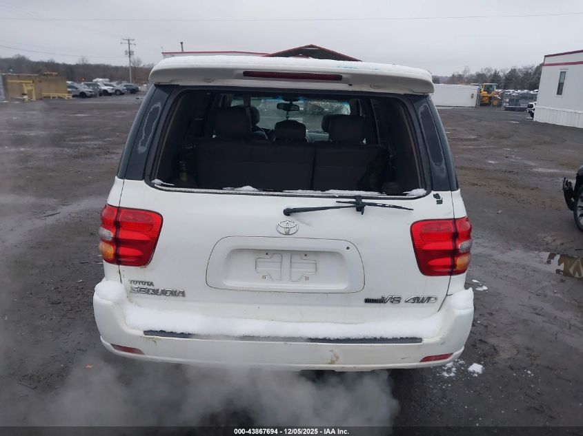 2004 Toyota Sequoia Limited V8 VIN: 5TDBT48A84S216699 Lot: 43867694