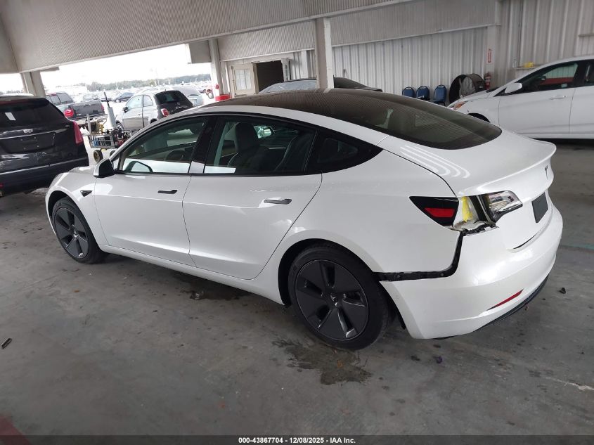 2021 Tesla Model 3 Standard Range Plus Rear-Wheel Drive VIN: 5YJ3E1EA1MF977497 Lot: 43867704