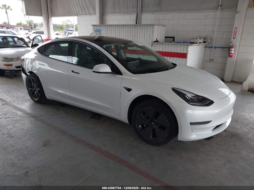 2021 Tesla Model 3 Standard Range Plus Rear-Wheel Drive VIN: 5YJ3E1EA1MF977497 Lot: 43867704