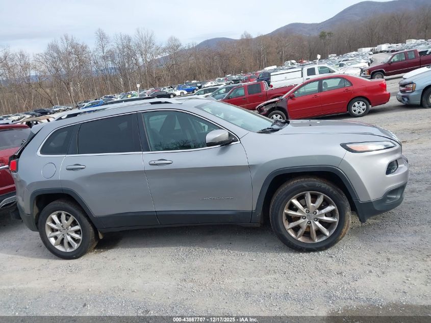 2016 Jeep Cherokee Limited VIN: 1C4PJMDS4GW103850 Lot: 43867707