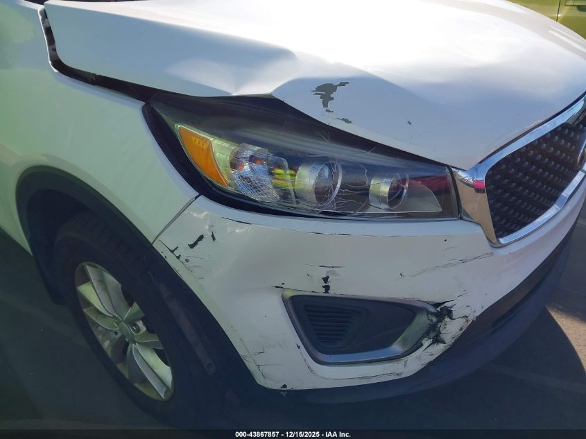 2016 Kia Sorento 2.4L Lx VIN: 5XYPG4A35GG016791 Lot: 43867857