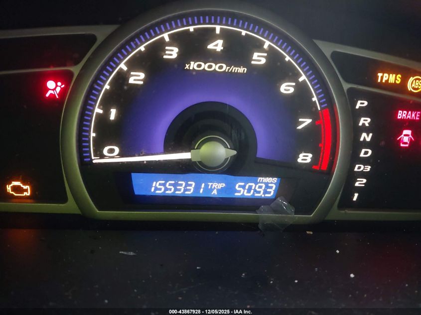 2008 Honda Civic Ex VIN: 1HGFA16848L029247 Lot: 43867928