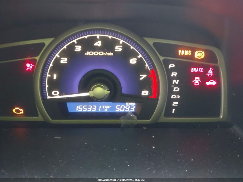 2008 Honda Civic Ex VIN: 1HGFA16848L029247 Lot: 43867928