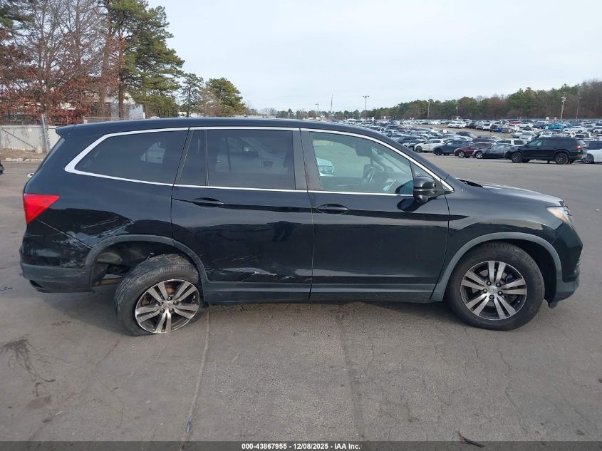 2017 Honda Pilot Ex-L VIN: 5FNYF6H56HB038933 Lot: 43867955