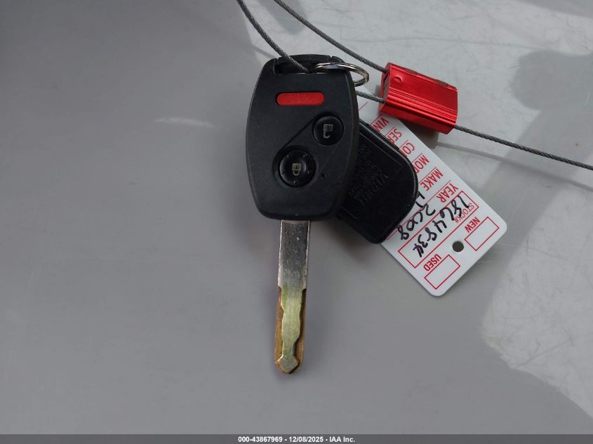 2008 Honda Cr-V Ex VIN: JHLRE48518C005852 Lot: 43867969