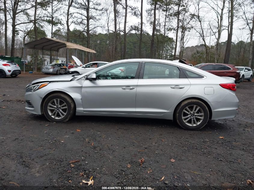 2016 Hyundai Sonata Se VIN: 5NPE24AF7GH365346 Lot: 43867975