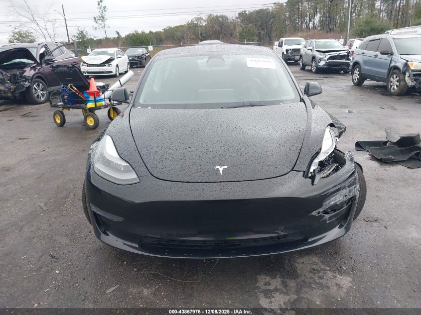 2022 Tesla Model 3 Long Range Dual Motor All-Wheel Drive VIN: 5YJ3E1EB9NF186967 Lot: 43867976
