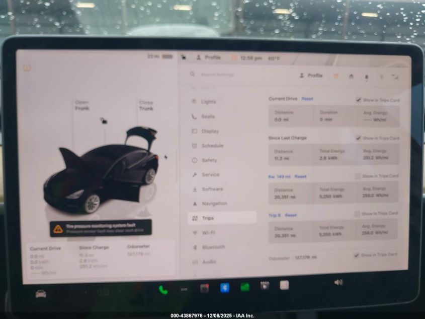 2022 Tesla Model 3 Long Range Dual Motor All-Wheel Drive VIN: 5YJ3E1EB9NF186967 Lot: 43867976