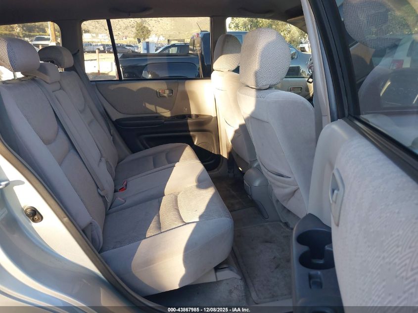 2003 Toyota Highlander V6 VIN: JTEGF21A830096167 Lot: 43867985