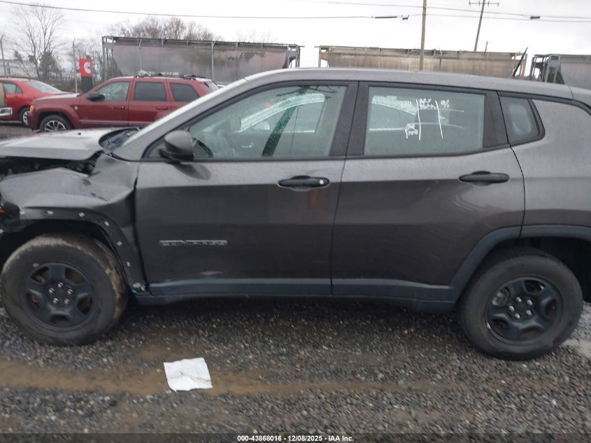 2017 Jeep New Compass Sport 4X4 VIN: 3C4NJDABXHT666856 Lot: 43868016