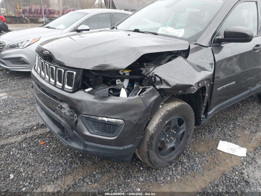 2017 Jeep New Compass Sport 4X4 VIN: 3C4NJDABXHT666856 Lot: 43868016