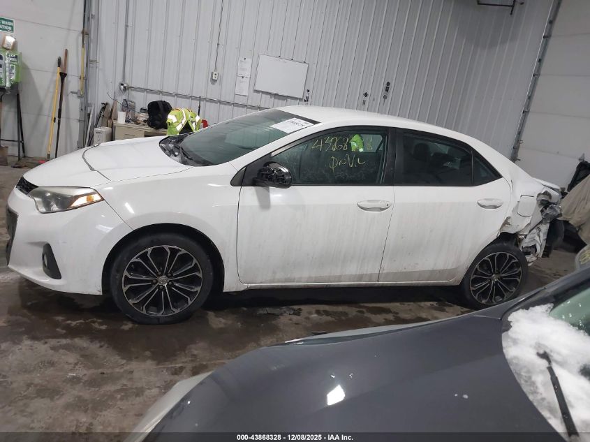 2014 Toyota Corolla S Plus VIN: 5YFBURHE8EP053222 Lot: 43868328